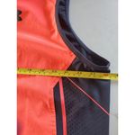 Under Armour Heat Gear Fitted Hooded Vest Mesh Sides Size XL Women Black Red Photo 5