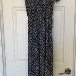 Love...Ady Love Ady Black White Printed Maxi Dress Cold Shoulder Side Hem Slits Size M GUC Photo 0