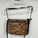 Patricia Nash Rectangle Tiger Calf Hair Black Leather Crossbody Bag Festival Photo 0