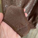 SKIMS  Shimmer Glitter Brown Cocoa Cami Thong Bodysuit, 3X NWT Photo 3
