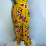 Ambiance Tropical Print Tie Back Jumpsuit Pink Photo 2