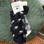 Anthropologie NWT  Two Pair Sheer Bow & Heart Socks Photo 1