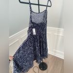 Gap NWT ‎ Navy Floral Sleeveless Knee Length Dress Size Small Photo 5