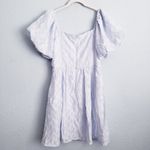 Baltic Born  Sommer Light Blue Babydoll Puff Sleeve Mini Dress Photo 7