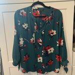 Stitch Fix 41 Hawthorn  Green Floral Top Photo 1
