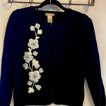 Apostrophe Button Sweater with beautiful Embellishment Photo 1