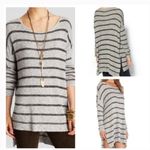 Free People Oversized Striped Tunic Sweater Photo 6