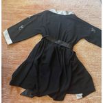 Oscar de la Renta Vintage Pink Label Black & Pink Oriental Robe Size S Photo 7