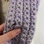 Handmade Sparkly lilac knitted hood knit scarf Photo 1