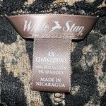 White Stag Animal Print Top Women 4X Casual Stretch Workwear Party Event Evening Photo 1