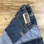 The Ragged Priest  Patchwork Wide Leg Jeans Two-Tone High Rise Denim Women’s 28 Photo 2