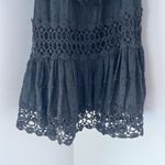 Free People  Womens Cruel Intentions Crochet-Lace Mini Dress, Black, Size 2 Photo 5