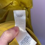 Lulus NEW Peak Party Vibe Mustard Yellow Satin Tiered Tie-Back Midi Dress Large Photo 5