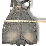 No Boundaries Womens  Denim Jeans Carpenters Bib Overalls Shorts Size XLarge Photo 4