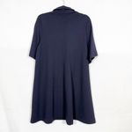 COS  Jersey Polo Mini Dress Navy Blue Minimalist Contemporary Academia Photo 4
