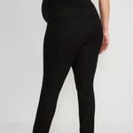 Old Navy  Full PANEL PIXIE MATERNITY PANTS Black Cotton Twill Women’s 14 Photo 1