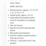 Radley London  Southwark Park Leather Hobo Bag, black, NWOT Photo 14