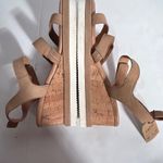 Crevo Claudia Tan Leather Cork Wedge Sandals Women Size 9.5 Photo 9