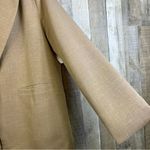 Unbranded Tan XL Lined Suit Jacket with 1 Button Front and 2 Outside Pockets Photo 3