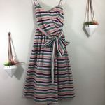 1901 NWT  colorful striped midi fit and flare dress Photo 1