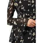 La Maison Talulah Night Spark Floral Chiffon Mini Dress Size XL Black Photo 3