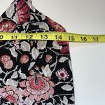Maurice's Black Pink Floral Print Tie Front Babydoll Swing Dress Photo 6