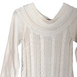 American Rag  Cable Knit Sweater 3/4 Sleeves Creamy White Medium Top Jumper Photo 1