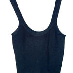 Abercrombie & Fitch Black Ribbed Knit Scoop Neck Stretch Tank Top Womens Size L Photo 0