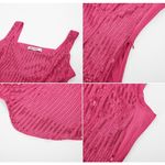 Grace Karin NWT Pink Sequin Bustier Corset Tank Party Top Large Photo 4