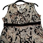 Vintage Y2K Babydoll Top Paisley V Photo 1