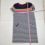 Fleur Bleue T Shirt Dress Striped Pockets M Blue Size M Photo 6