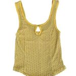 We The Free Yellow Black Polka Dots Sleeveless Womens Tank Top SZ S Photo 0