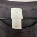 Joie  Eyelet Puff Sleeve Knit Cotton Short Sleeve Crew Neck Blouse Pullover Top M Photo 1