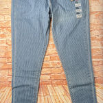 Levi's  710 Ulta Skinny Light Blue Pinstripe Jeans Photo 0