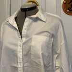 Old Navy White Button Down Boyfriend Style Shirt () NWT Photo 2