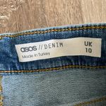 ASOS Denim US6 Distressed Skinny Waist Band Front Panel Photo 6