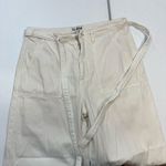 LE JEAN Rory Relaxed tie waist Jeans size 30 White Photo 1