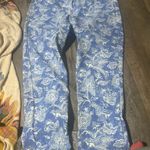 J MCLAUGHLIN LEXI Womens Sz 10 Blue White Peacock Floral Print Stretch Je… Photo 0