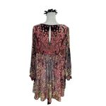 Free People Mirror Mirror Wine Combo Velvet Mini Dress Medium M New NWT Photo 4