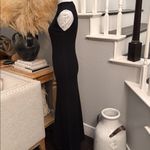 Topshop  Black Long Ribbed Sleeveless Maxi Dress Size 4-6 Photo 6