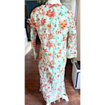 J.Crew FACTORY Small PRINTED BEACH CAFTAN COVER UP DRESS WITH TASSELS Photo 3