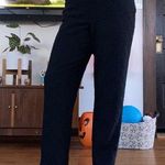 Vintage Solid Black Lace Straight Leg Pants Size 8 Photo 0