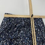 Eliza J Skirt Womens 12 Blue Sequin Pencil Tulip Front Faux Wrap Party Holiday Photo 6