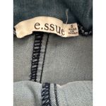 e.ssue Denim Jumpsuit Wide Leg Ruffle Strap Light Wash Small Blue Photo 1