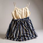 Blue Rain Stylus blue and white striped romper by  Photo 1