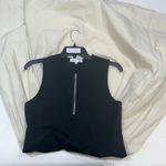 PLAN C Knit And Poplin Two
Toned Pleated MIDI Dress Size 6 Black Photo 2