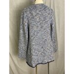 Maryline Made in Italy Boucle Waterfall Blue Open Cardigan Metallic Thread M Size M Photo 2