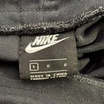 Nike  Heritage Velour Velvet Sweatpants Women's Large Joggers Stretch Black White Photo 8