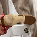 Calvin Klein Taupe Suede Over-the-Knee Boots with Side Zip Classic Flat Heel Photo 2