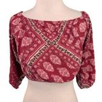Show Me Your Mumu  Pink Lima Scrunch Crop Top Size Small Photo 0